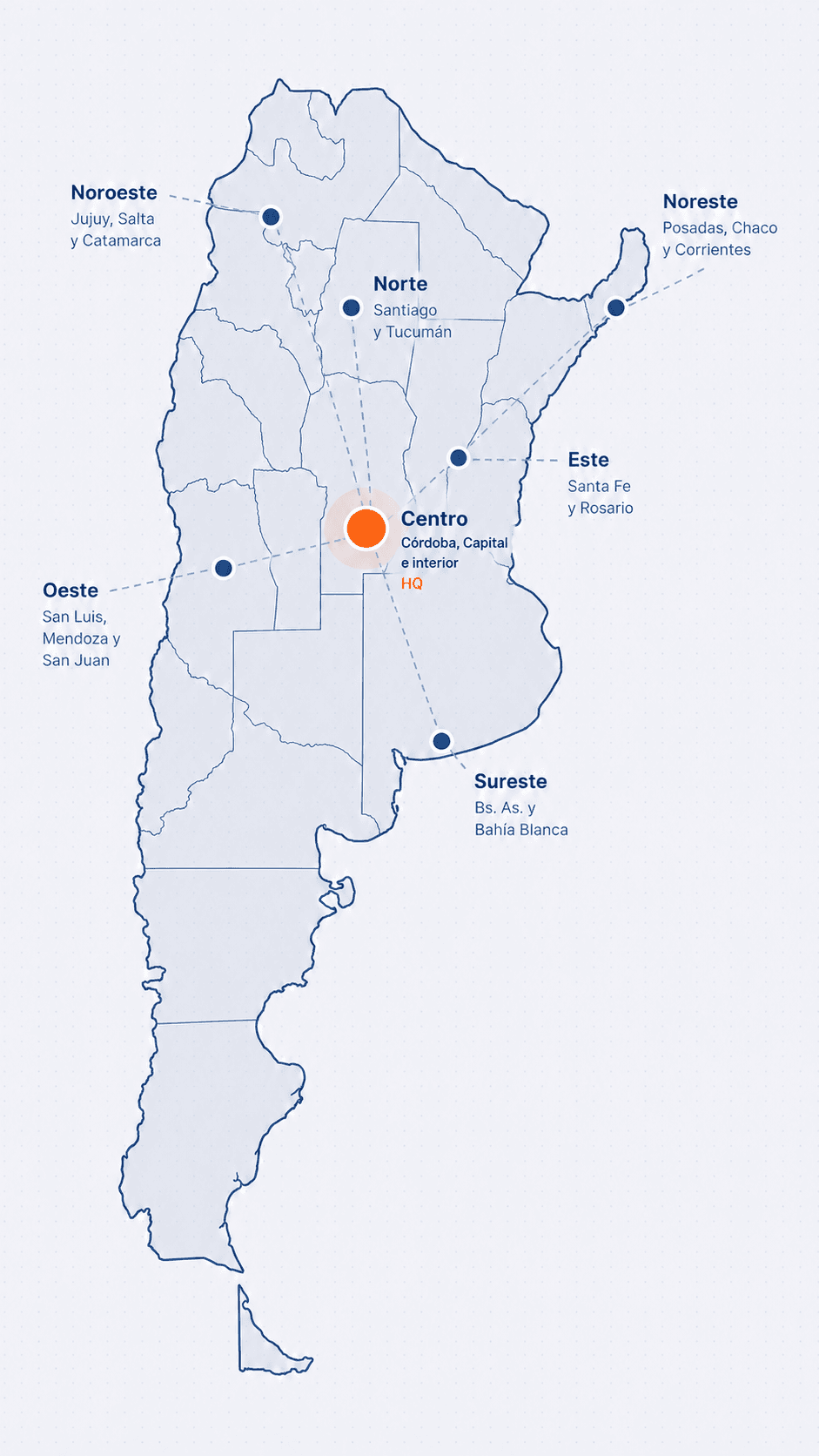Mapa de cobertura nacional SIHPAR